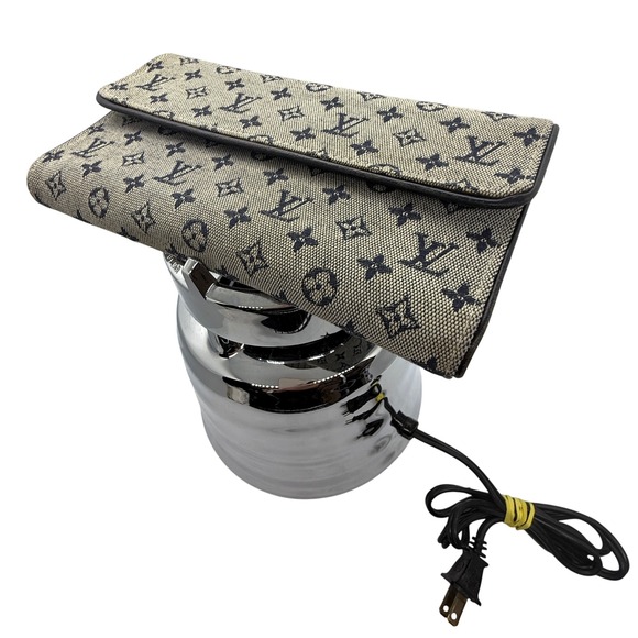 Louis Vuitton Monogram Denim Wallet Paris Made in Spain...
